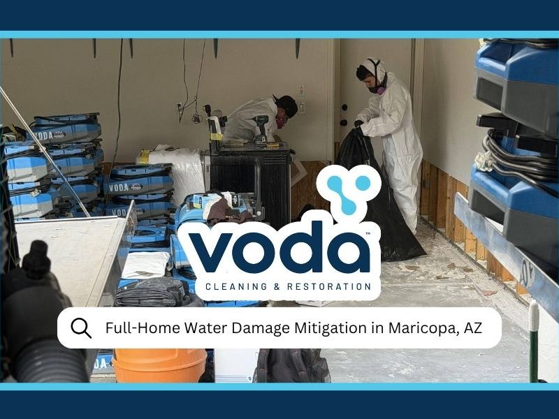 Full Home Water Damage Mitigation In Maricopa, AZ A Day Recovery Story