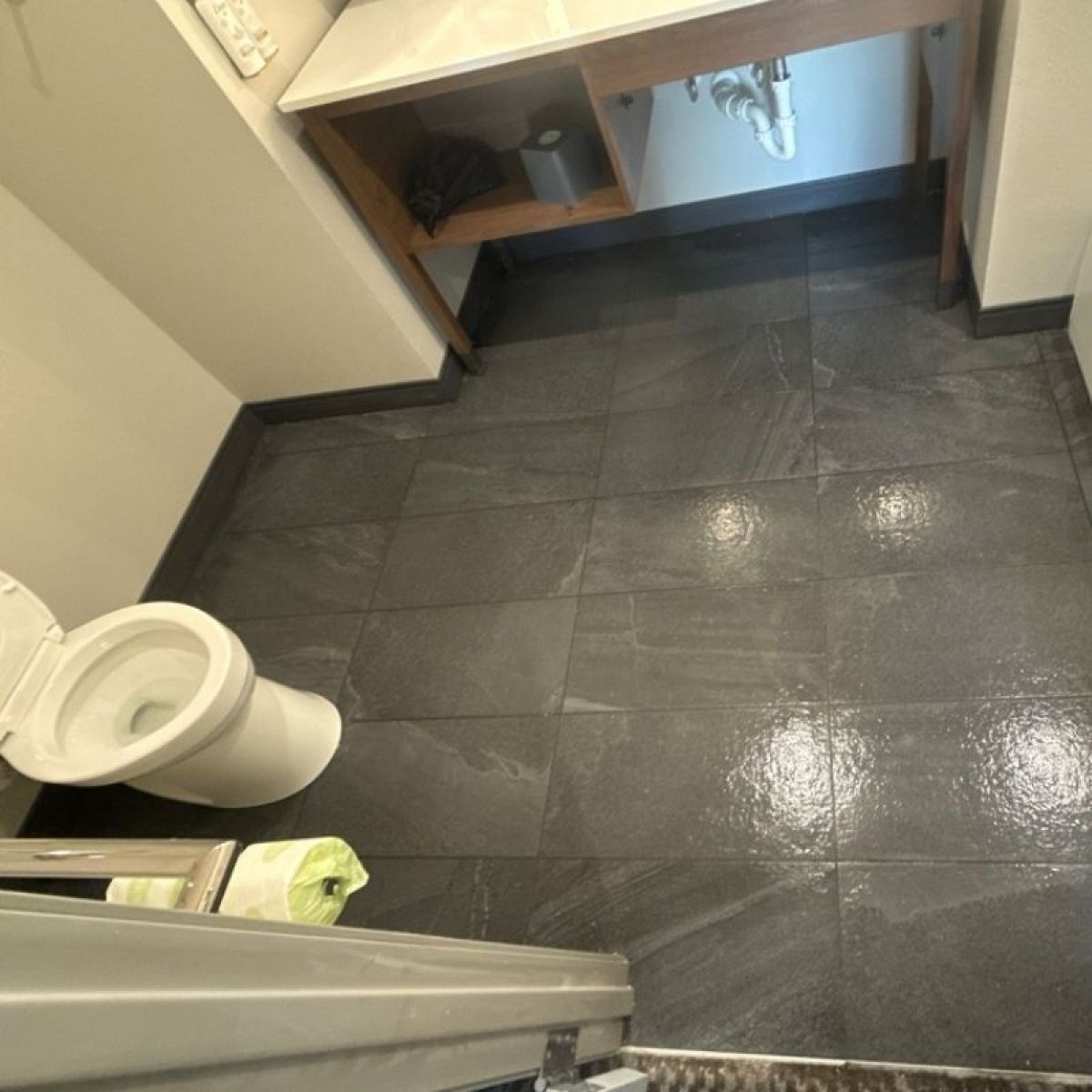 Cleaned Bathroom Tile