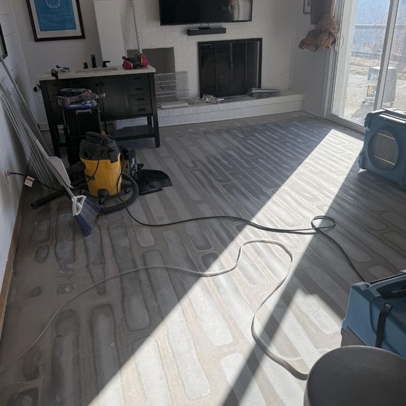 Water Damage Restoration Living Room