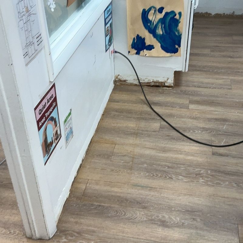 Water Damaged Classroom Restoration