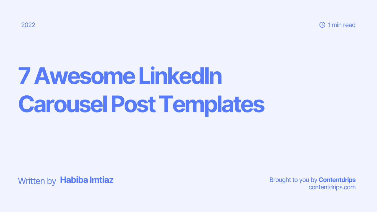 LinkedIn Carousel Templates